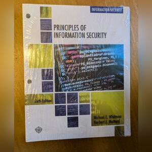 Principles of Information Security Textbook Sixth Edition ISBN 1-337-68575-5